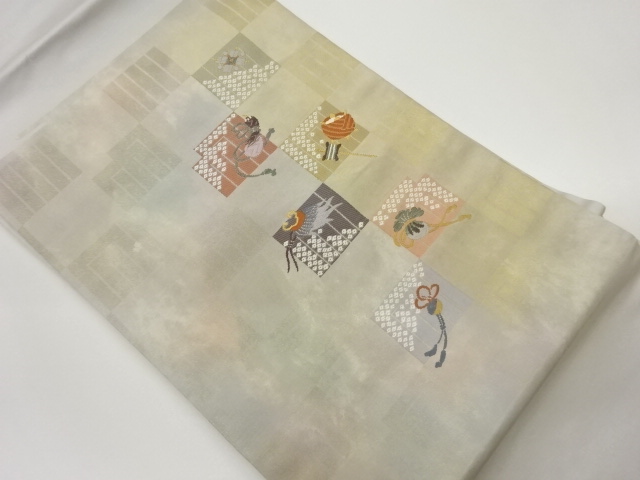 JAPANESE NAGOYA OBI / WOVEN SPOOL